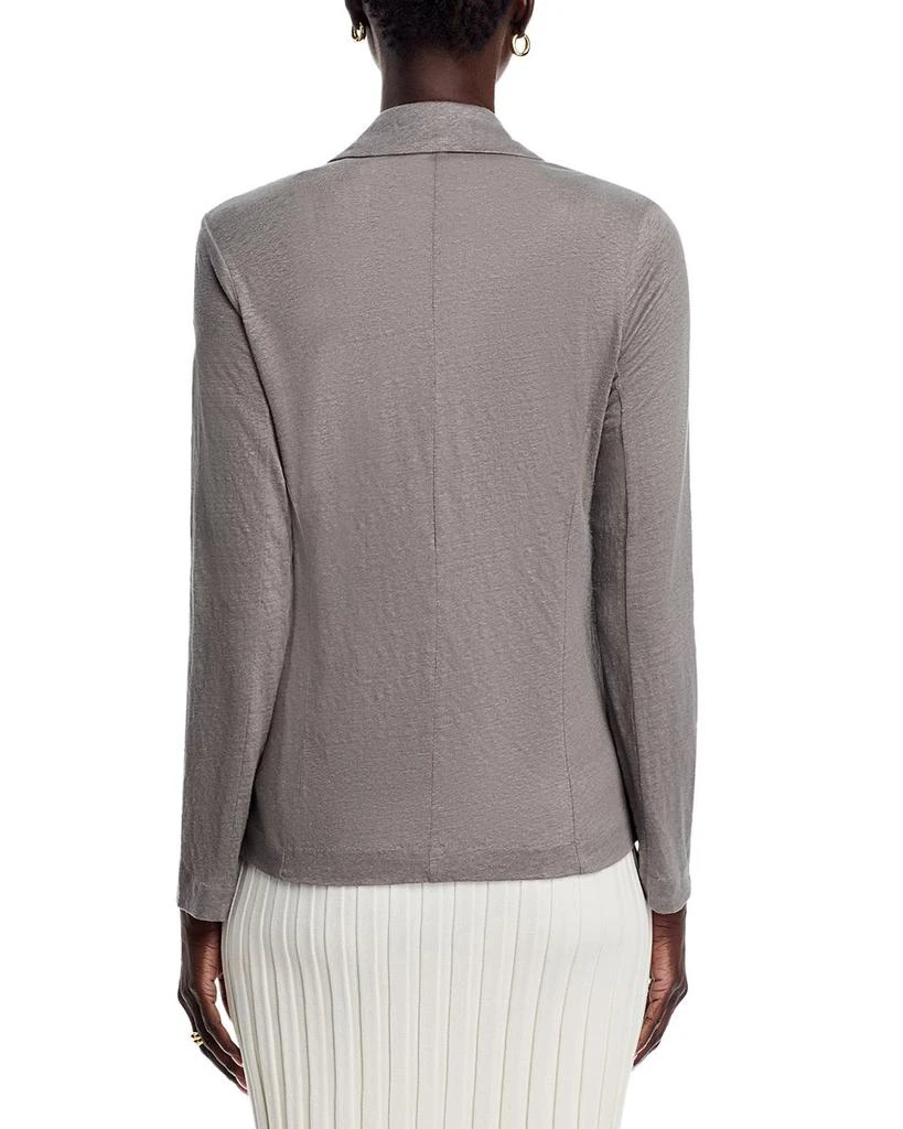 MAJESTIC FILATURES Fitted Linen Blazer 3