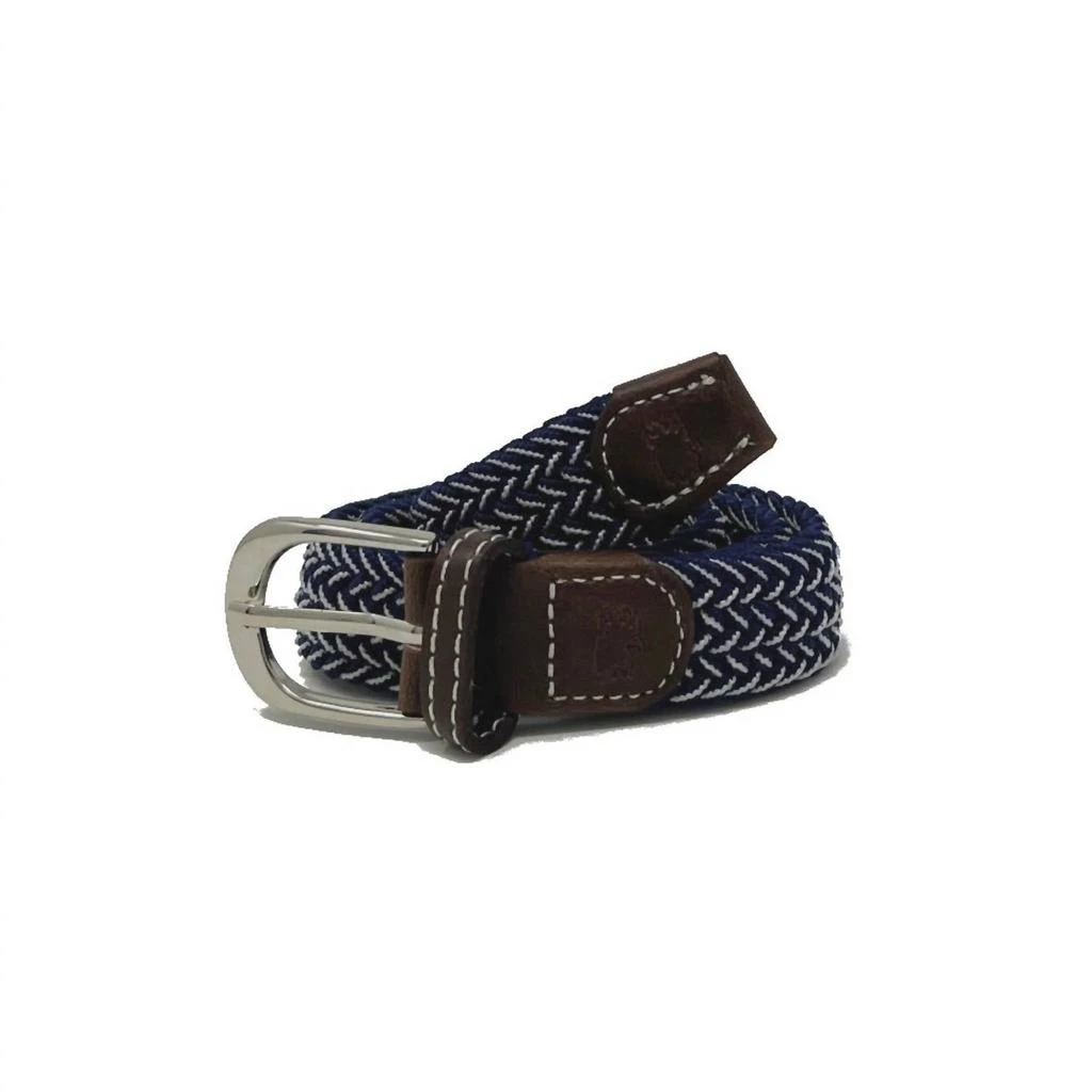 Small Shop Small Shop - Boy
s Lil
 Ponte Vedra Herringbone Woven Stretch Belt 1