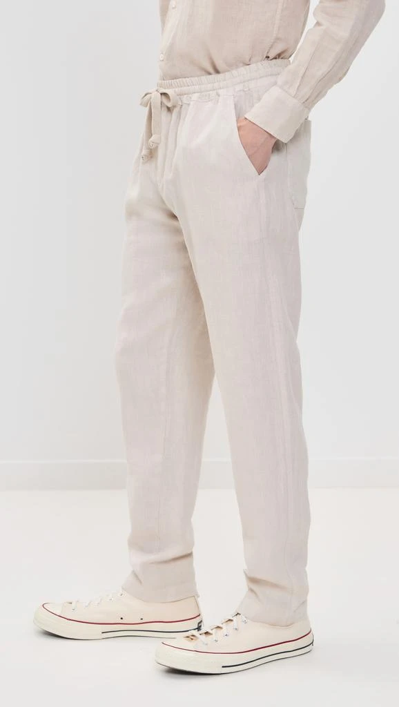 Fedeli Bonifacio Drawstring Linen Pants 3