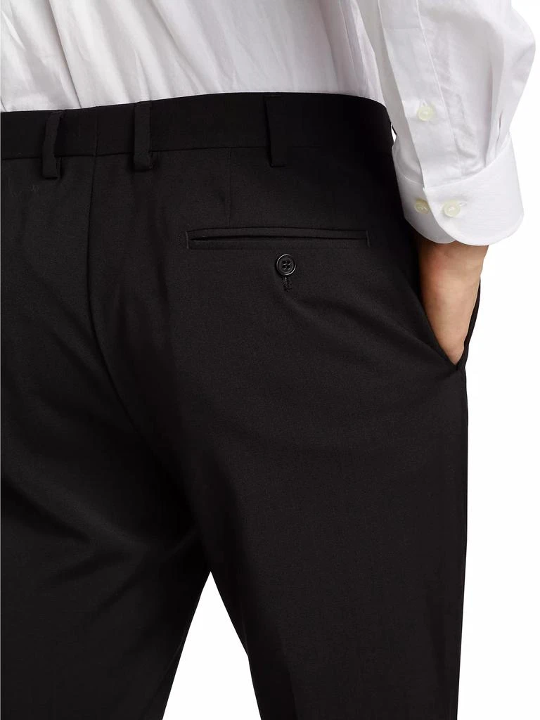 Emporio Armani Wool Crease-Front Trousers 6