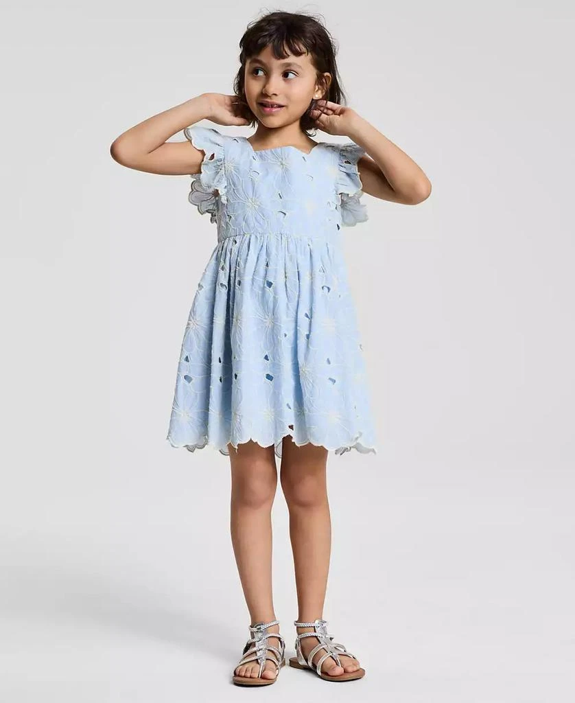 Rare Editions Toddler and Little Girls Enlarged Flora Eyelet Dress 1
