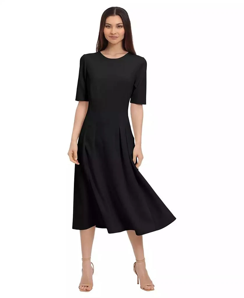 Maggy London Women's Short-Sleeve Midi Dress 1