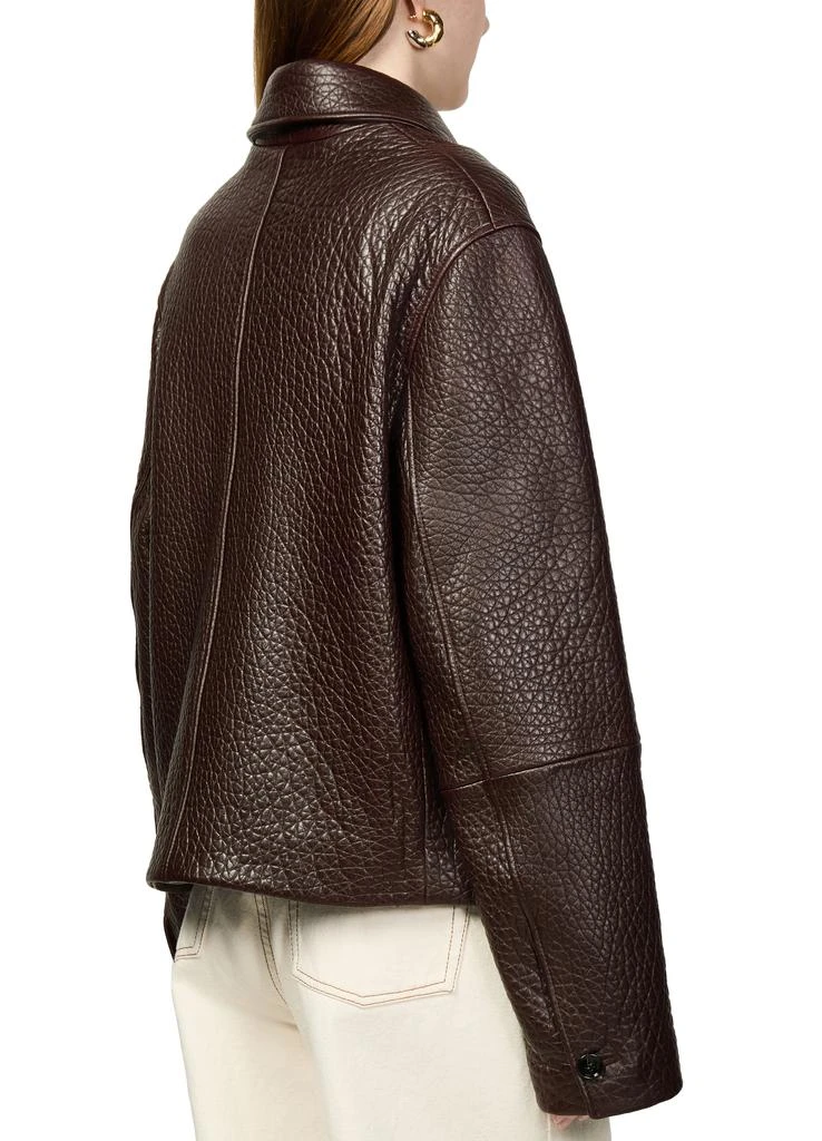 AMI Buttoned leather jacket 5