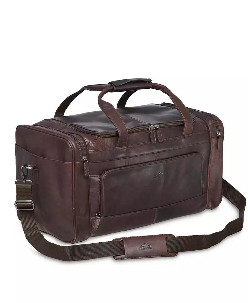 Mancini Leather Goods Buffalo Collection Carry on Duffle Bag 7