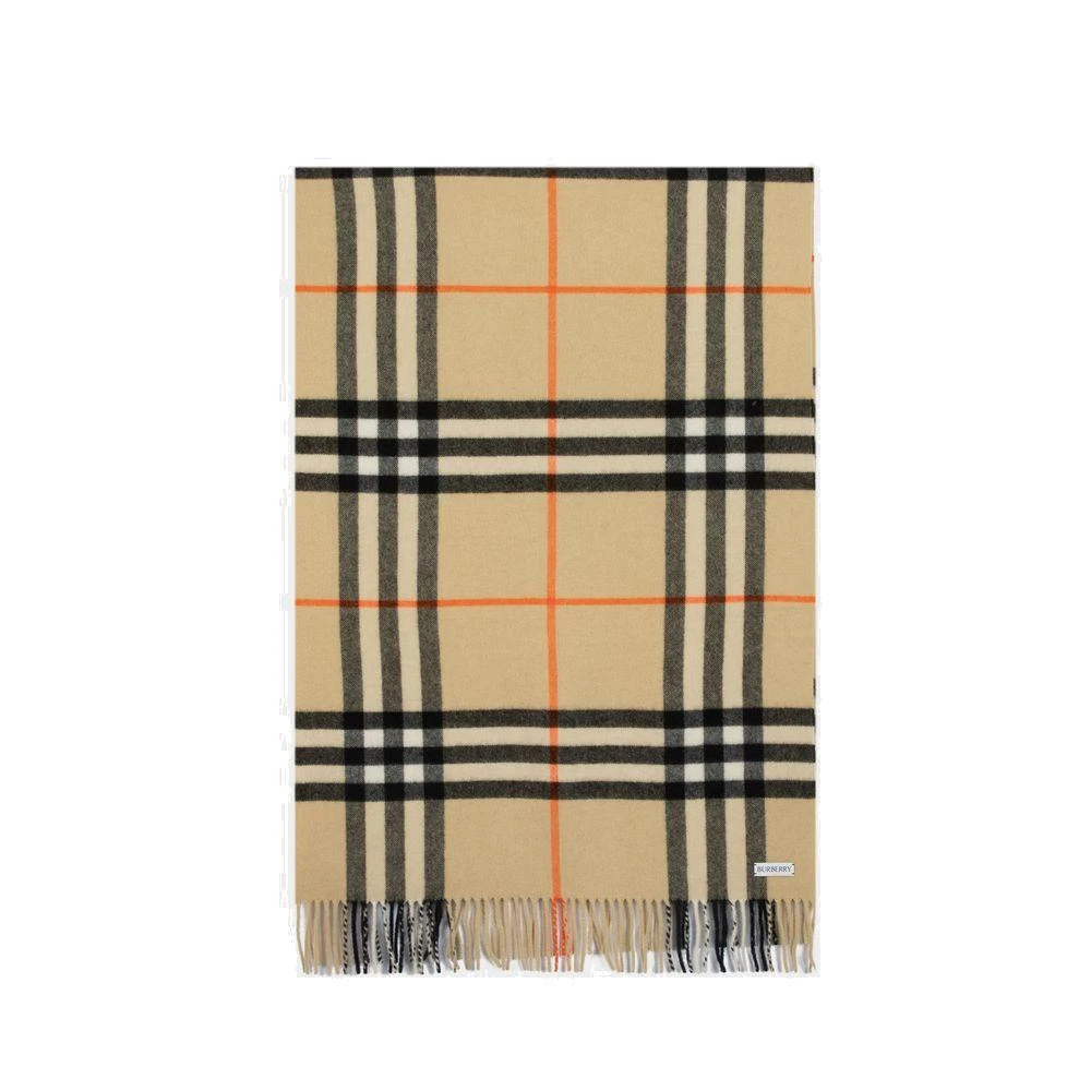Burberry Burberry Checked Fringed-Edge Scarf 2