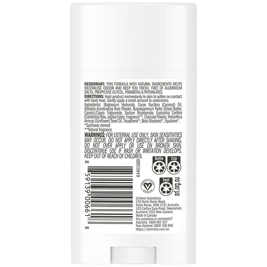 Schmidt's Mineral Enriched Natural Deodorant Charcoal + Magnesium 3