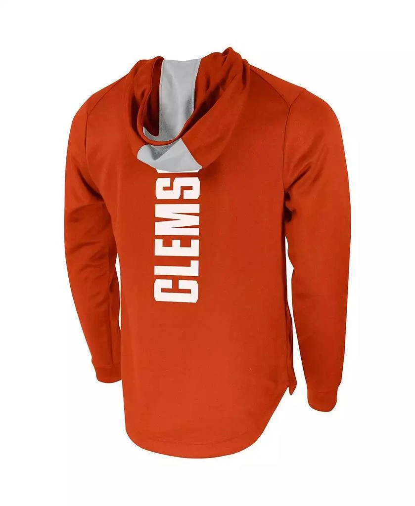 NIKE Men's Orange Clemson Tigers 2-Hit Performance Pullover Hoodie 2
