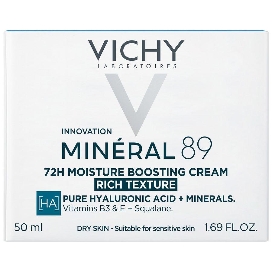 Vichy Mineral 89 Rich Moisturizing Cream, Hydrating Face Moisturizer