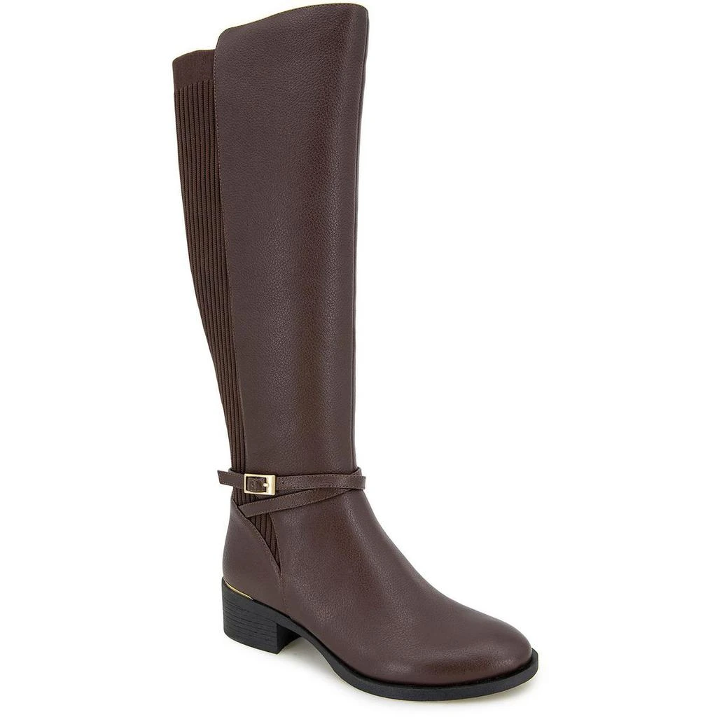 Shop LANICA Womens Zipper Leather Knee-High Boots on Sale at