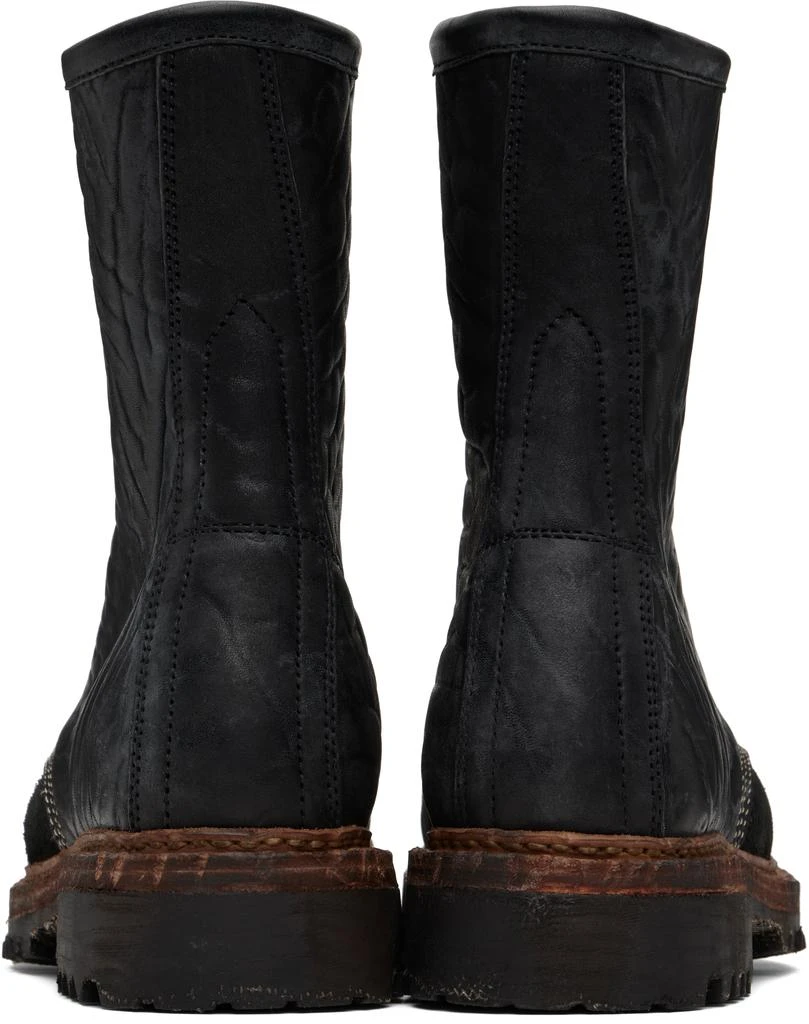 VisVim Black Scout Plain Toe Hi-Folk Boots 2