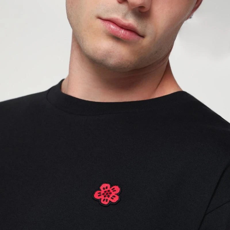 Kenzo Black crew neck T-shirt in cotton 5