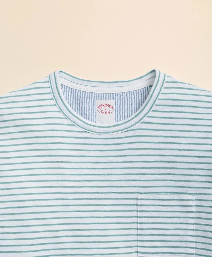 Brooks Brothers Slub Cotton Stripe T-Shirt 2