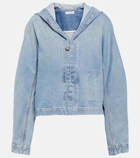 Alaïa Cropped denim jacket - Jackets - Free Shipping - BeyondStyle