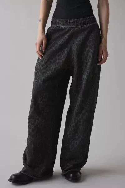 Jaded London Jaded London Charcoal Leopard Marled Monster Jogger 2