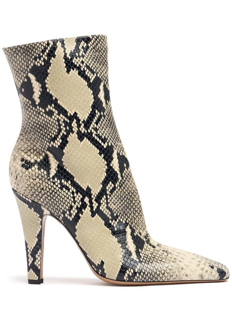 Paris Texas 100mm Belle Snake Print Leather Boots 1