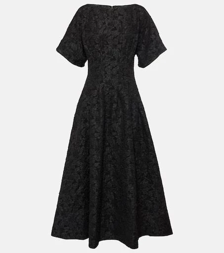 SIMKHAI Rosalie jacquard midi dress 1