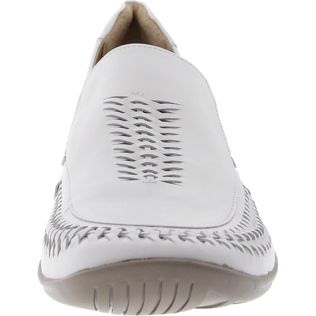 Walking Cradles Womens Padded Insole Leather Flat Shoes