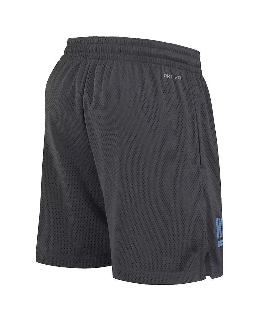 Jordan Men's Anthracite North Carolina Tar Heels 2024 Sideline Mesh Shorts 3