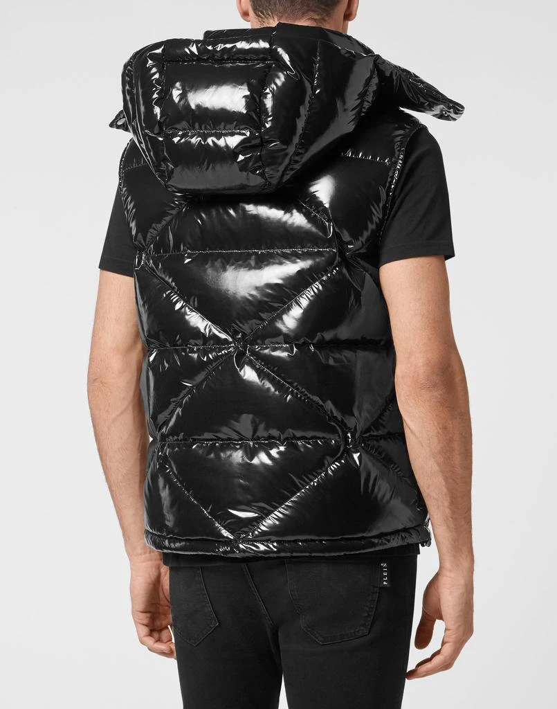 Philipp Plein Sleeveless Quilted Down Jacket Hexagon 4