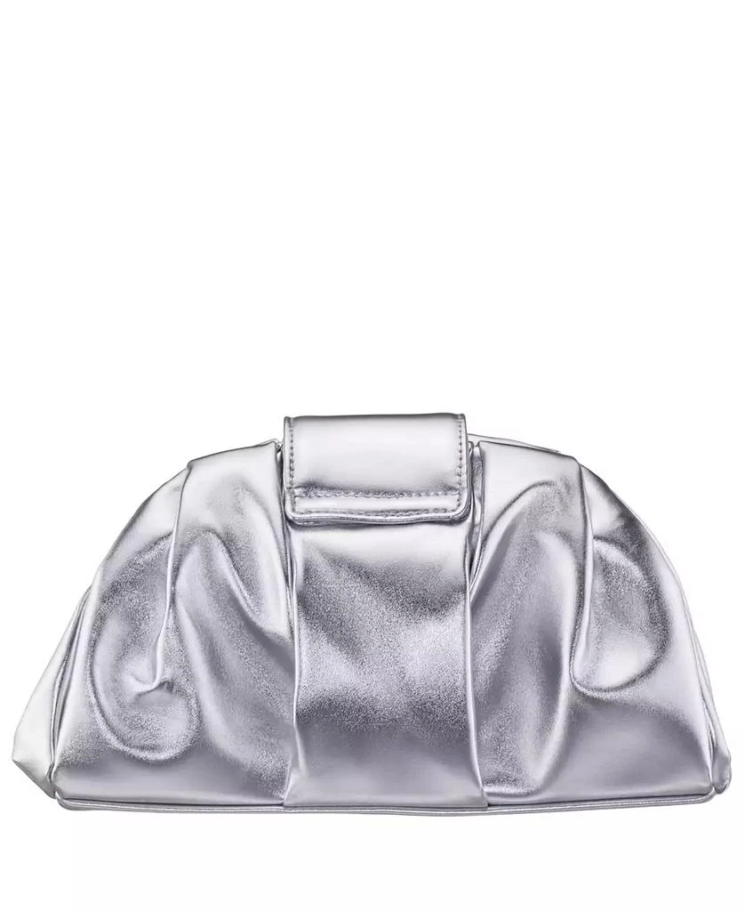 Nina Pleated Metallic Soft Clutch 3