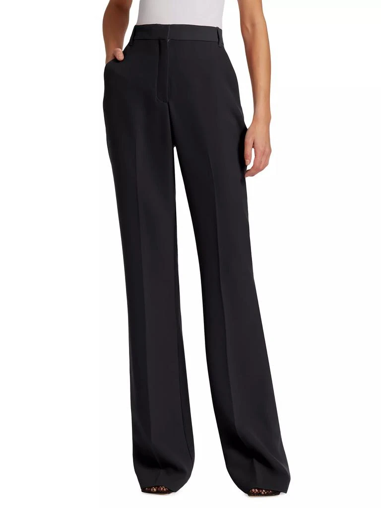 Halston Jora Stretch-Crepe Boot-Cut Trousers 3