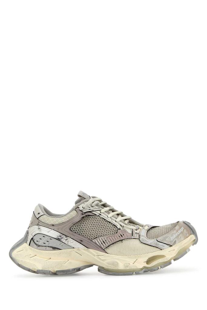 Balenciaga Multicolor Synthetic Leather And Mesh Stapler Sneakers