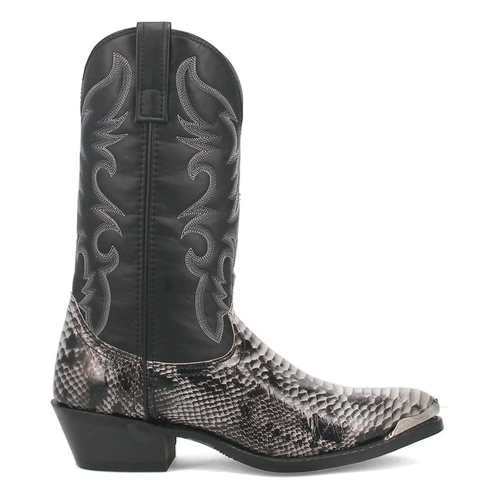 Laredo Monty Snake Print Pointed Toe Pull On Cowboy Boots 1