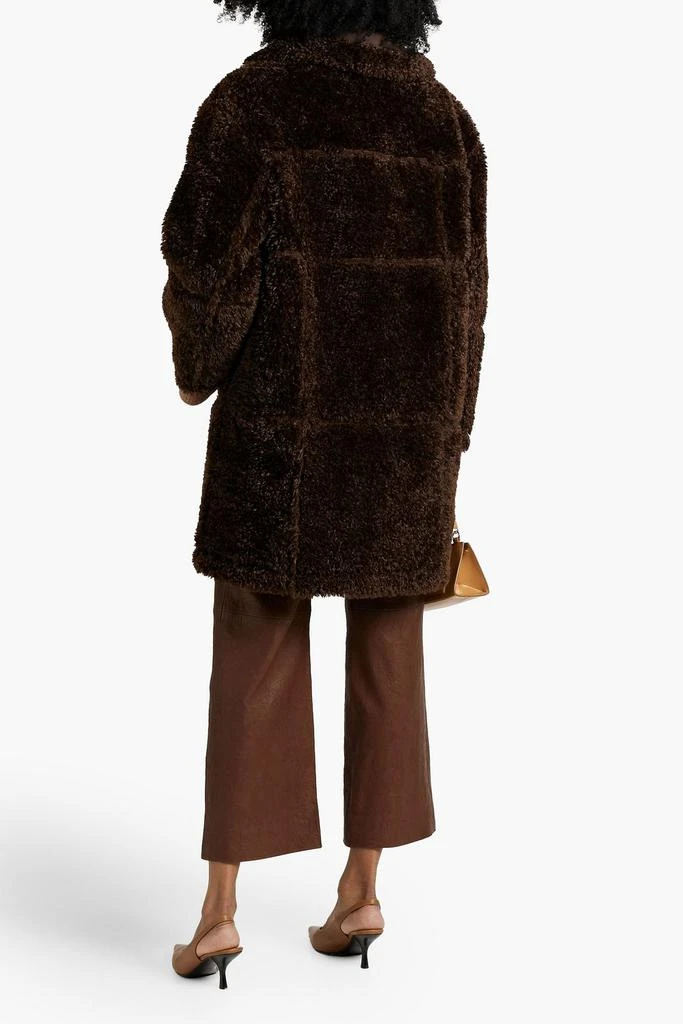 STAND STUDIO Samira reversible faux shearling coat 3
