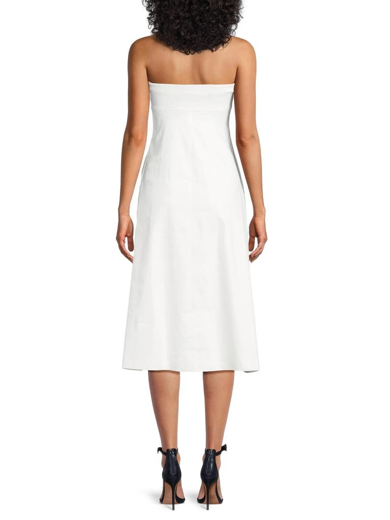 bandeau a line midi dress Donna Karan Women's Tweed Cap Sleeve Midi A-Line Dress in Hudson