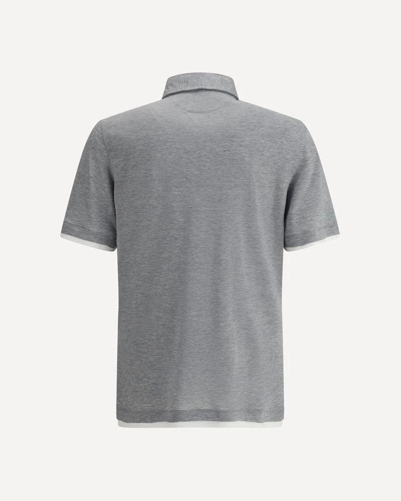 Brunello Cucinelli Silk Polo Shirt 2