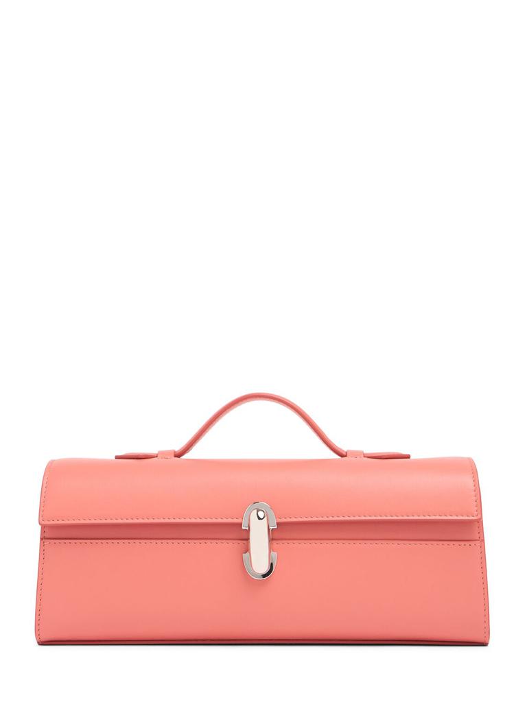 SAVETTE Camellia Smooth Leather Top Handle Bag