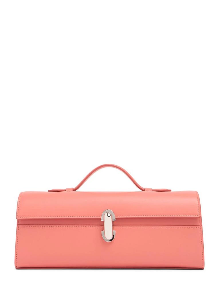 SAVETTE Camellia Smooth Leather Top Handle Bag 1