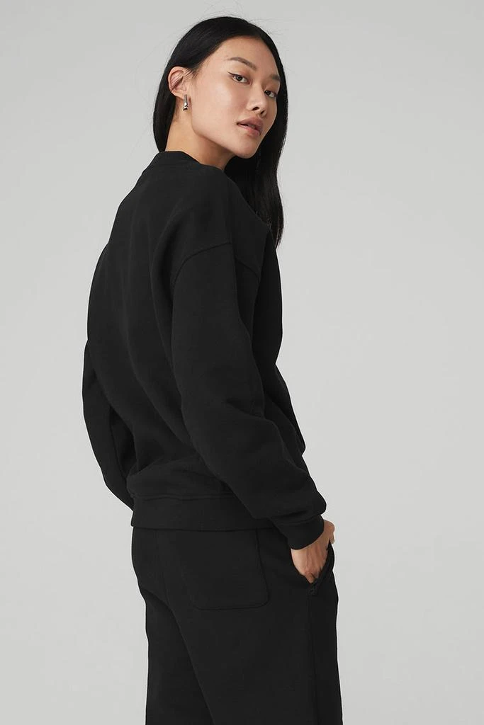 Alo Renown Heavy Weight Crew Neck Pullover - Black 2