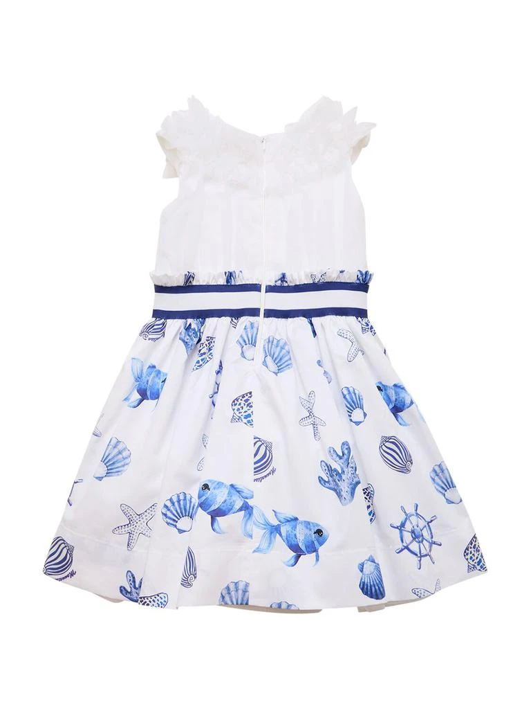 MONNALISA Printed Cotton Satin Dress 2