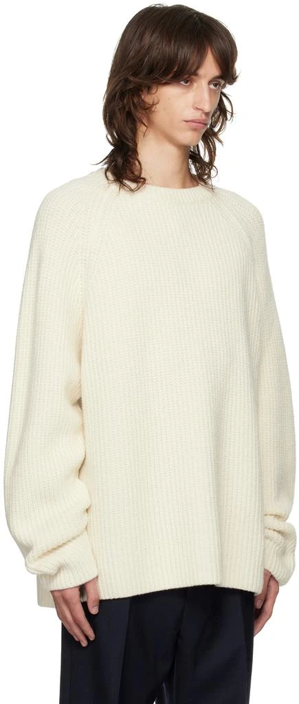 The Frankie Shop Off-White Carter Crewneck Sweater 2