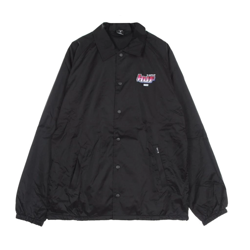 HUF Chun Li & Cammy Coach Jacket Men's X Street Fighter Ii Black 1