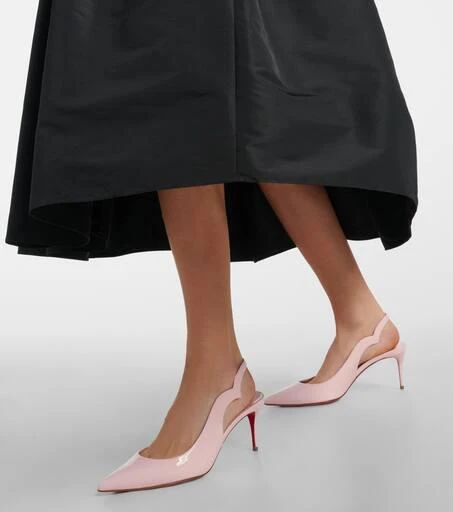 Christian Louboutin Hot Chick Sling 70 leather slingback pumps 4