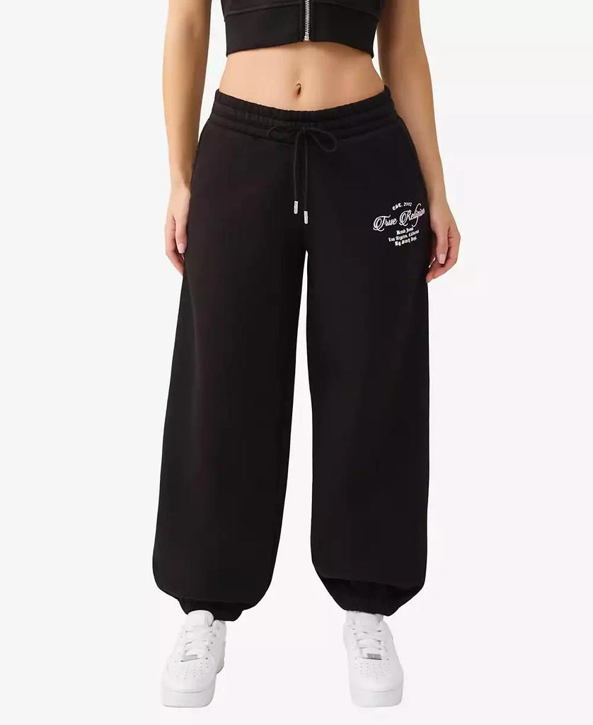 True Religion Women
s Crystal Baggy Joggers