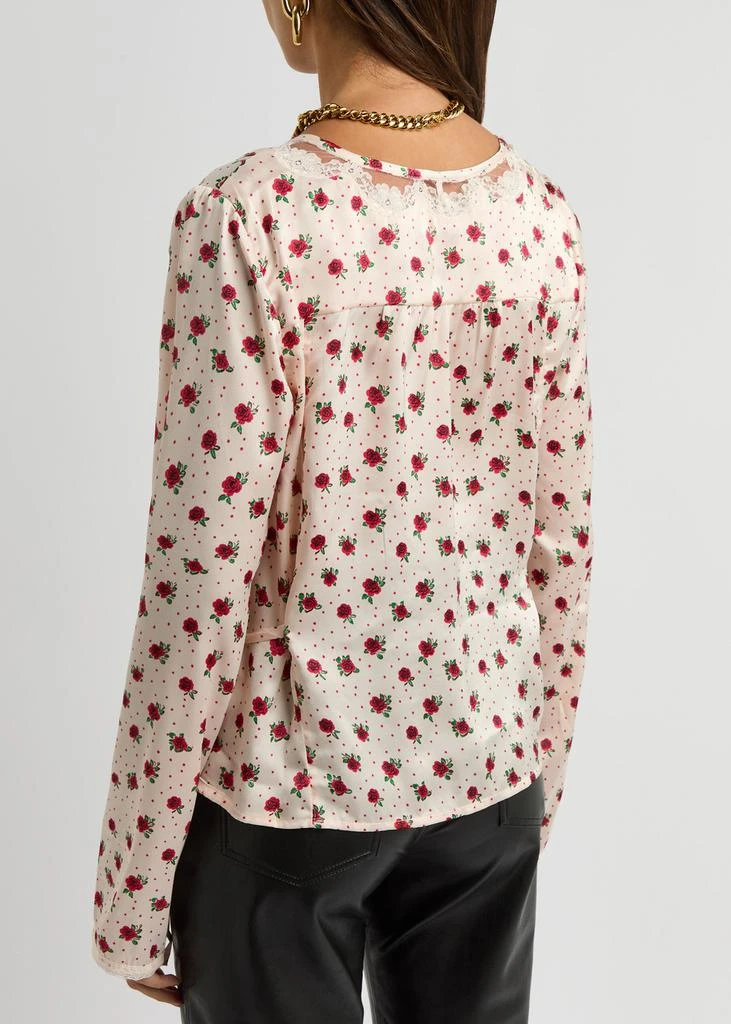 Free People Field Of Roses satin blouse 3