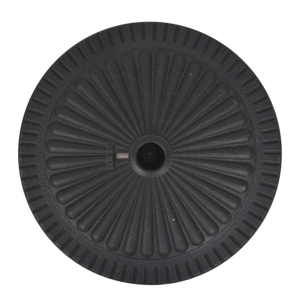 VidaXL Parasol Base Resin Round Black 30.9 lbs, 43657 4