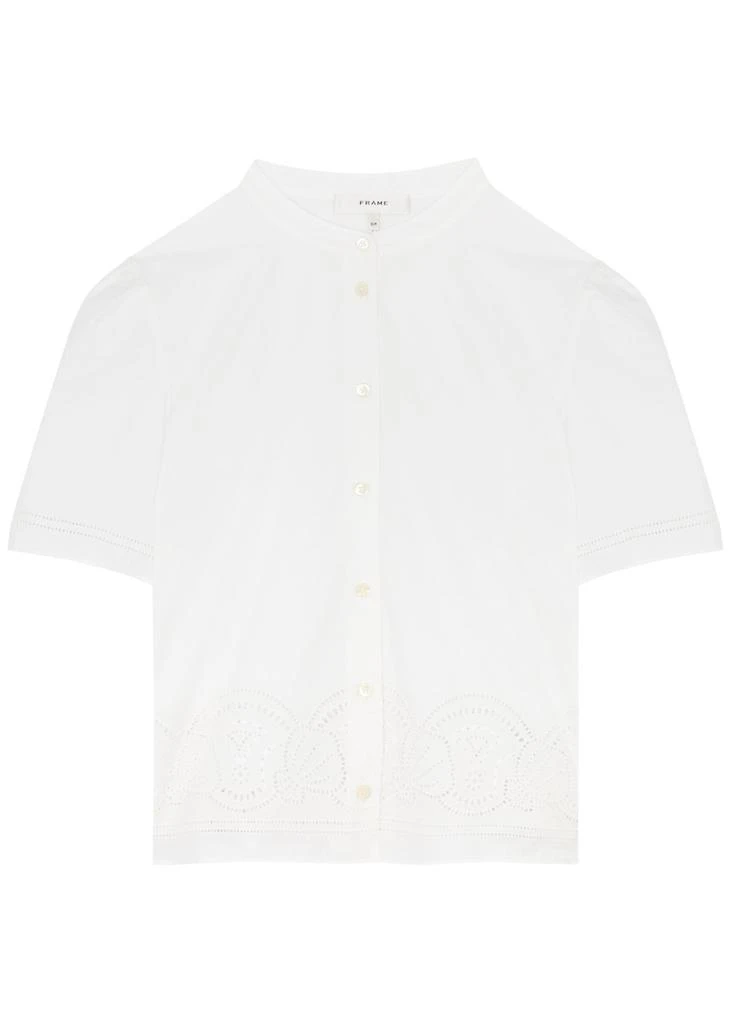 FRAME Broderie anglaise cotton shirt 1