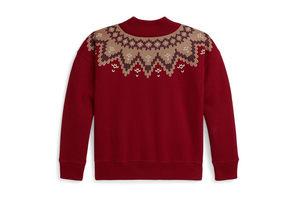 Ralph Lauren Fair Isle Fleece Boxy Sweatshirt (Toddler/Little Kid)