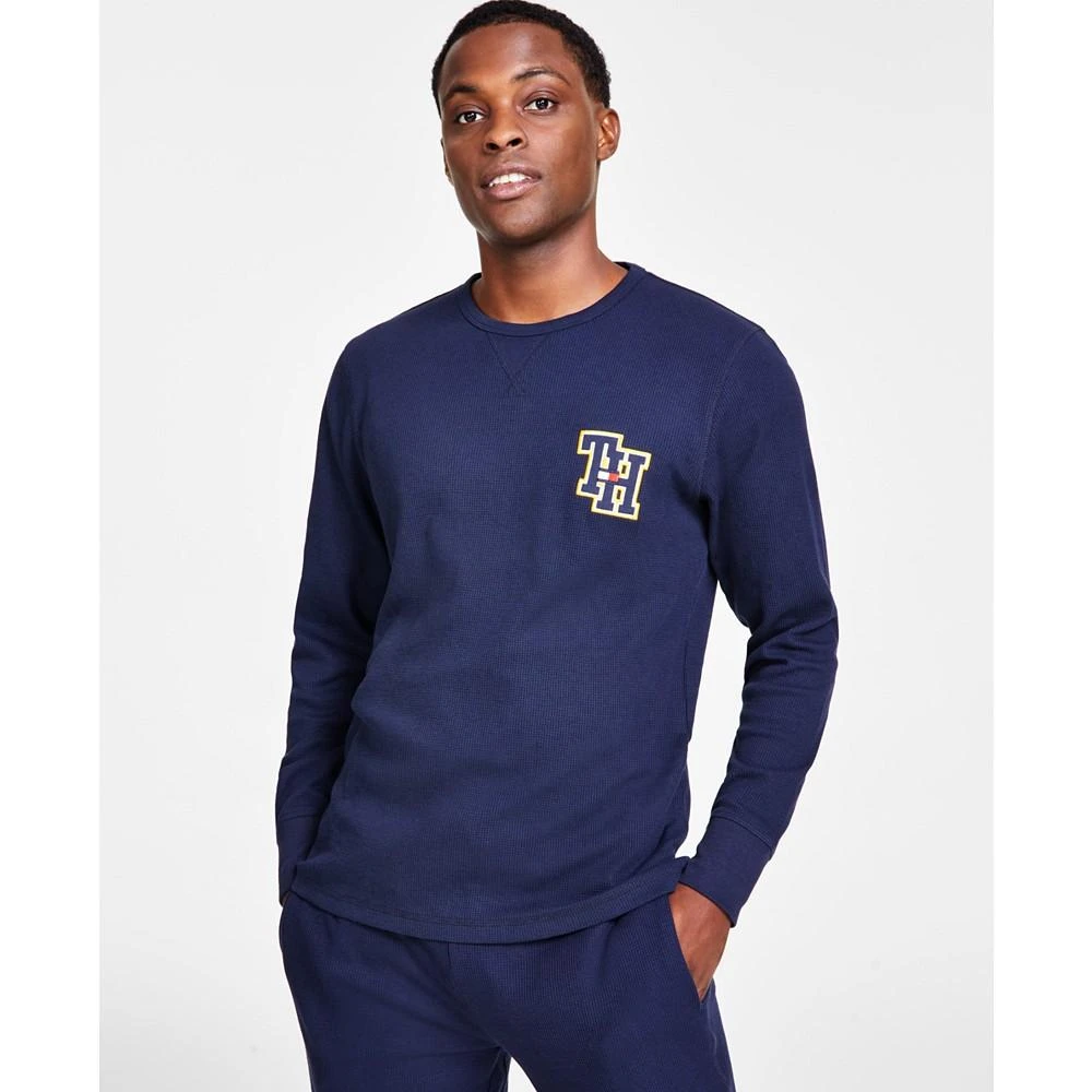 Tommy Hilfiger Men's Classic-Fit Waffle-Knit Long-Sleeve Pajama T-Shirt 6