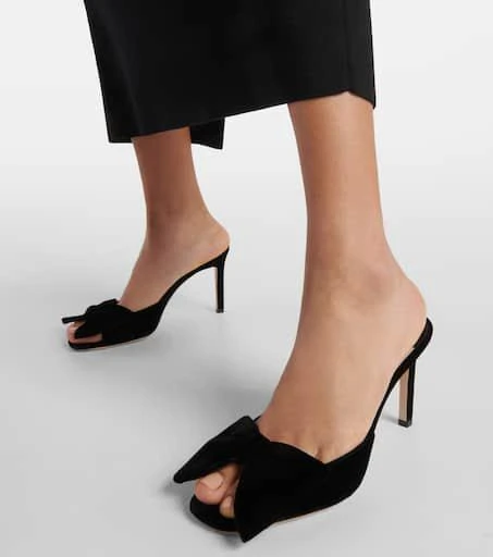 Tom Ford Brigitte 85 bow-detail velvet mule 4