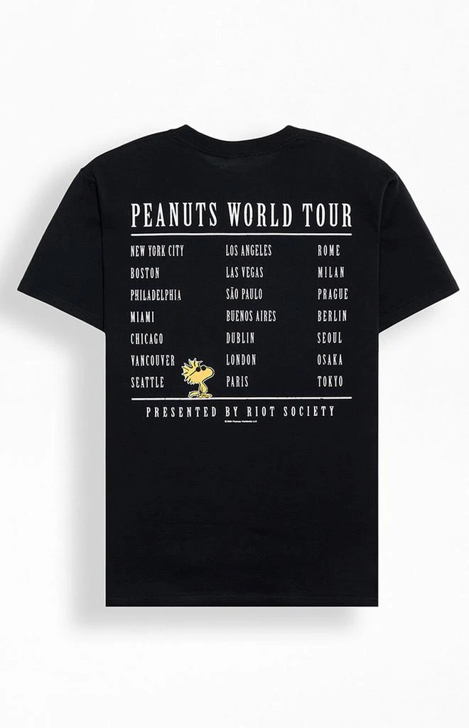 Riot Society Peanuts World Tour T-Shirt 2