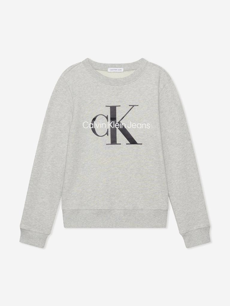 Calvin Klein Calvin Klein Kids Monogram Logo Sweasthirt in Grey
