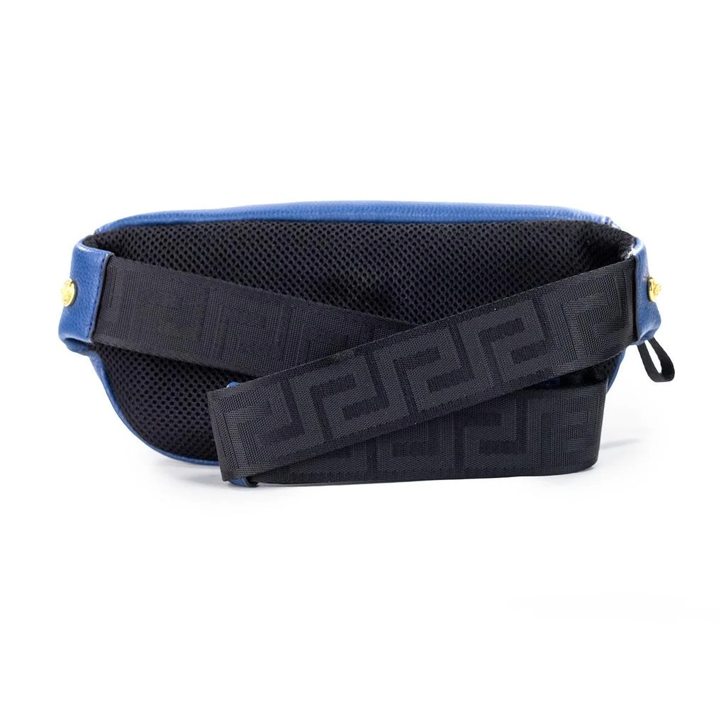 Versace Versace Small Navy Calf Leather Medusa Pendant Fanny Waist Pack Belt Bag 2