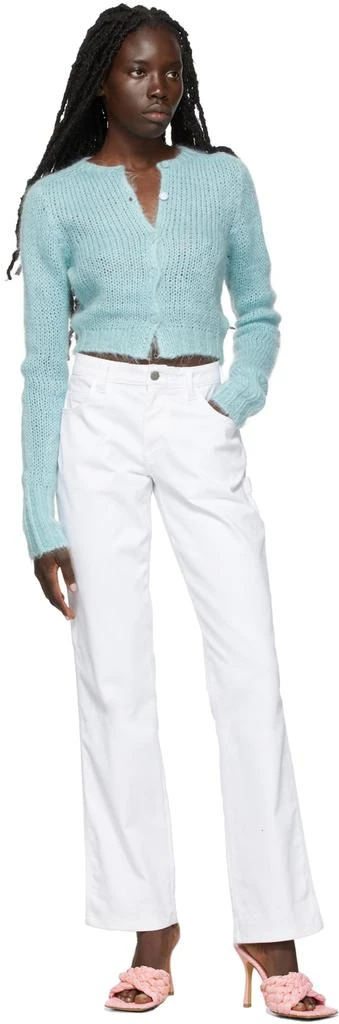 Danielle Guizio White Classic Carpenter Jeans 4