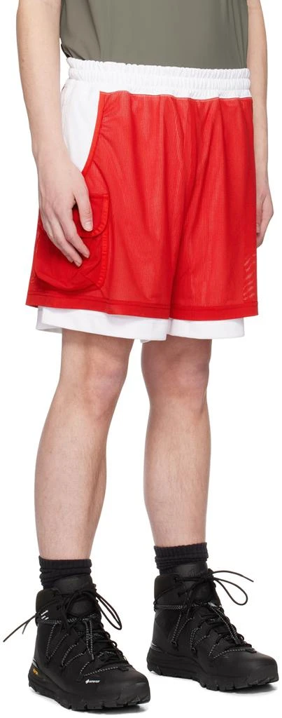 F/CE.® Red & White Layered Shorts 2