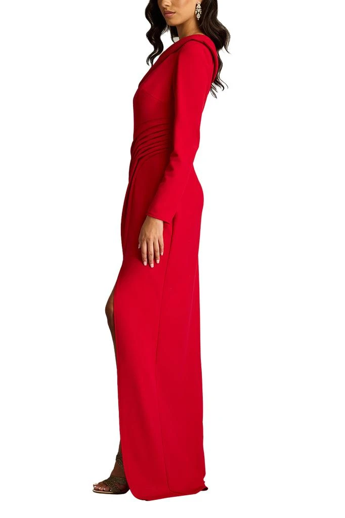 Tadashi Shoji Arison Pleated Draped Gown 4